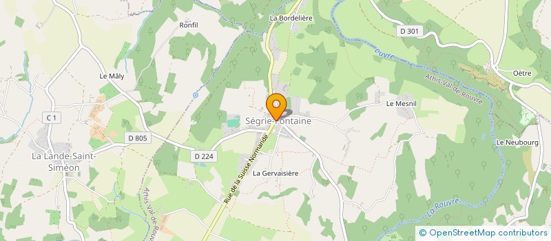 localisation de l'entreprise LEROYER à ATHIS-VAL DE ROUVRE