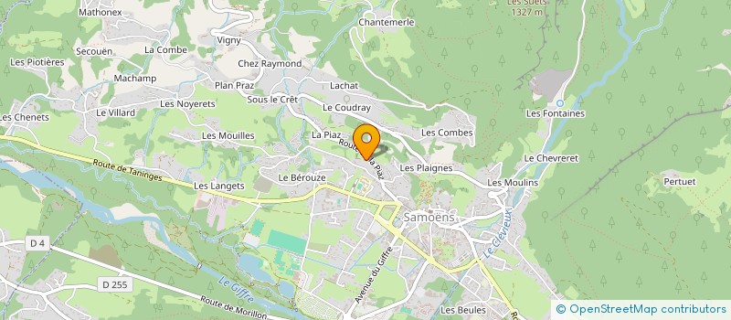 localisation de l'entreprise LERUAM à SAMOENS