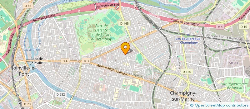 localisation de l'entreprise LERY NET à CHAMPIGNY-SUR-MARNE