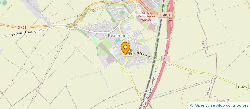 localisation de l'entreprise LES 1 ER PIERRES D INAYA à HENIN-BEAUMONT