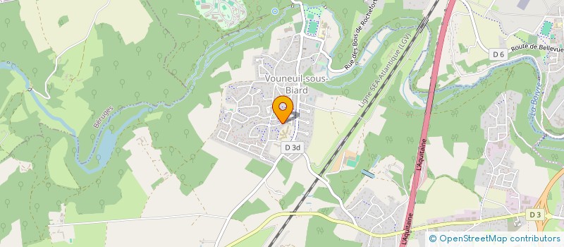 localisation de l'entreprise LES 10 CRIQUETS  VOUNEUIL-SOUS-BIARD