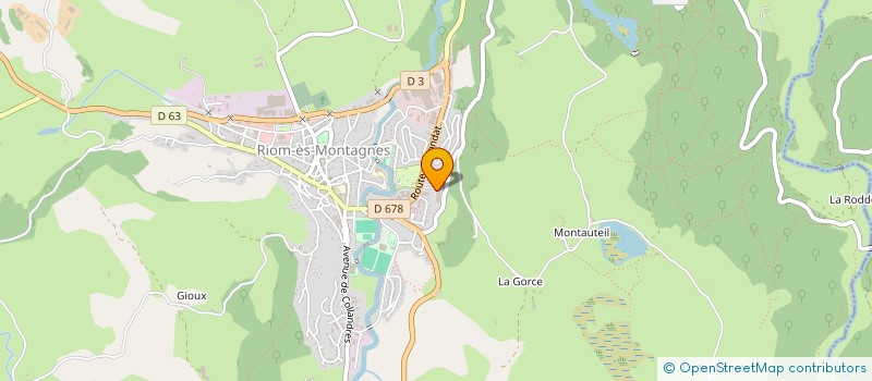 localisation de l'entreprise LES 10 KM DU SOUFFLE à RIOM-ES-MONTAGNES