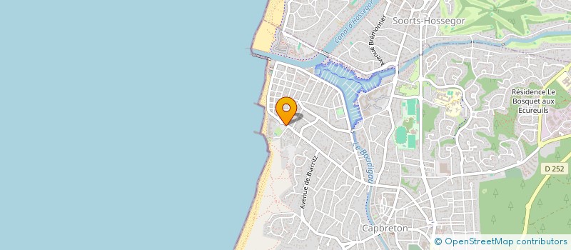 localisation de l'entreprise LES 10 MILES DES  BAINES  CAPBRETON