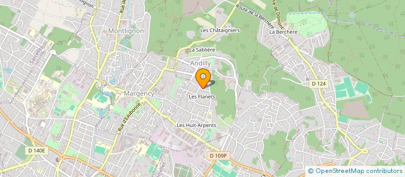 localisation de l'entreprise LES 100 MARCHES  ANDILLY