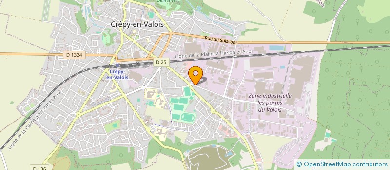 localisation de l'entreprise LES 100 VOEUX  CREPY-EN-VALOIS