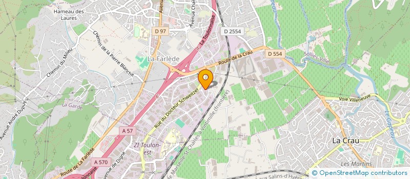 localisation de l'entreprise LES 1000 BORNES à LA FARLEDE