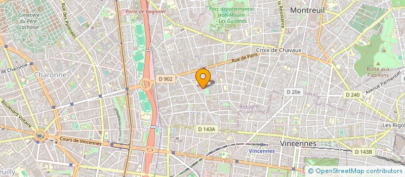 localisation de l'entreprise LES 1000 ET UNE COULEURS à MONTREUIL
