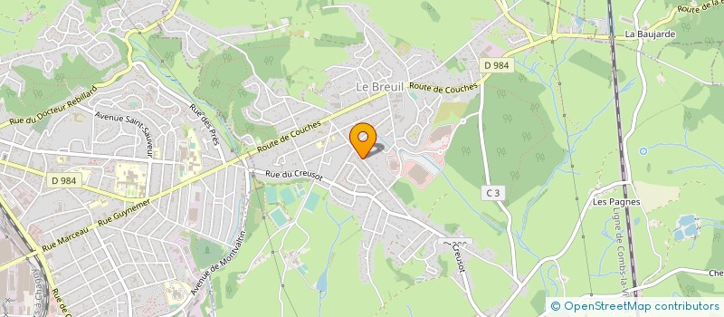 localisation de l'entreprise LES 1000 PAPATTES à LE BREUIL
