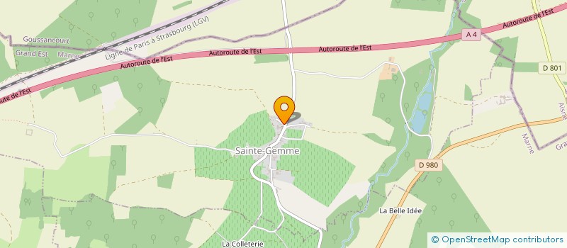 localisation de l'entreprise LES 1000 PATTES à SAINTE-GEMME