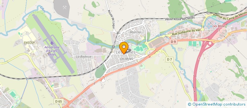 localisation de l'entreprise LES 1000 PIZZAS à AIX-EN-PROVENCE