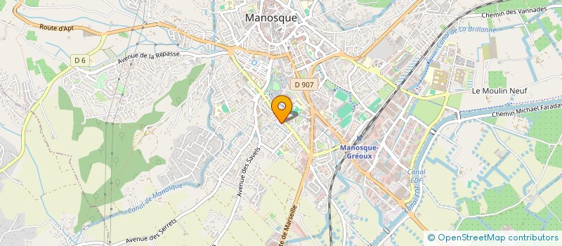 localisation de l'entreprise LES 1001 PATTES à MANOSQUE