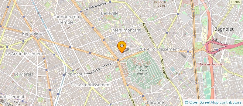 localisation de l'entreprise LES 1001 SENTEURS  PARIS