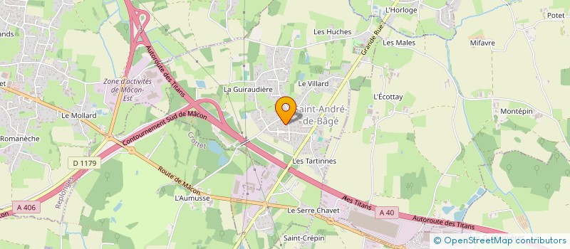 localisation de l'entreprise LES 104  SAINT-ANDRE-DE-BAGE