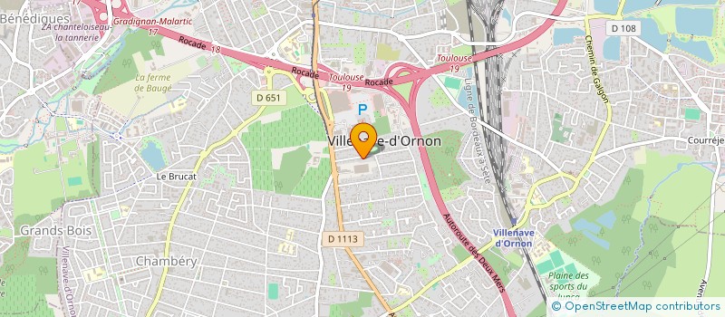 localisation de l'entreprise LES 108 PORTES à VILLENAVE-D'ORNON