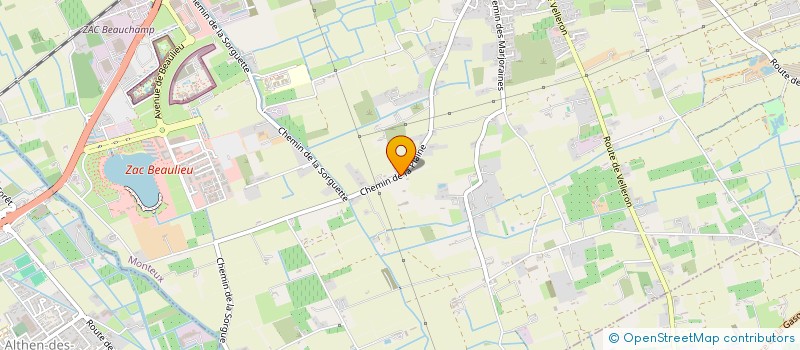 localisation de l'entreprise LES 10KM D'ALTHEN  MONTEUX