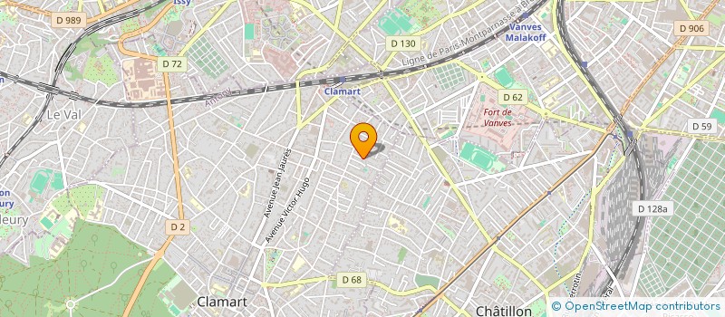 localisation de l'entreprise LES 11 CHARADES  CLAMART