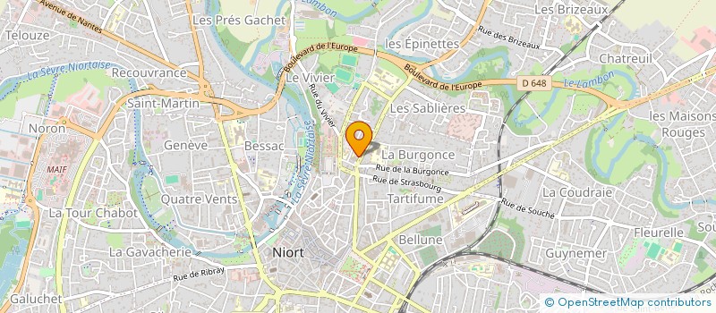 localisation de l'entreprise LES 11 LAURIERS DU NORD à NIORT