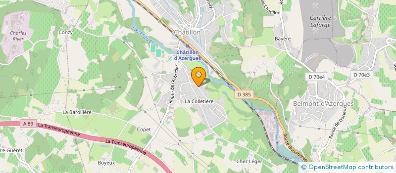 localisation de l'entreprise LES 117 VALLEES  CHATILLON