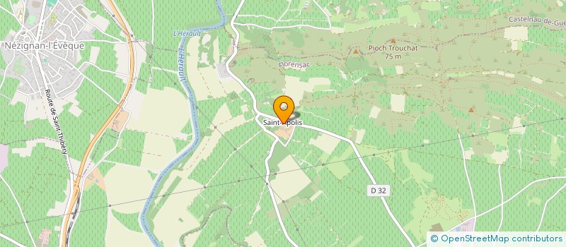 localisation de l'entreprise LES 12 DOMAINES à FLORENSAC