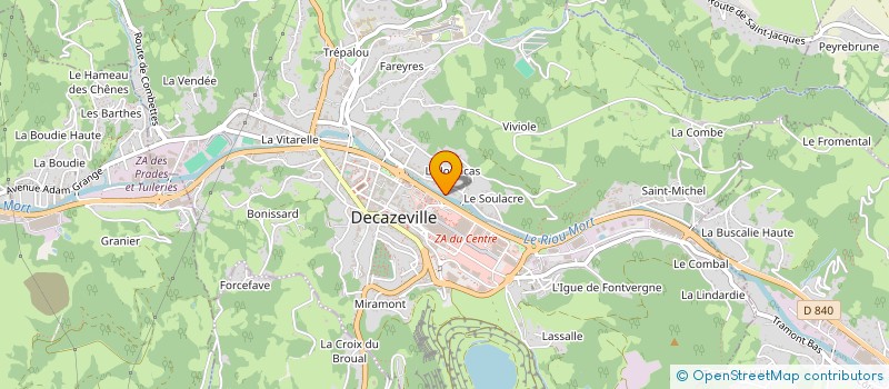 localisation de l'entreprise LES 13 OPALES  DECAZEVILLE