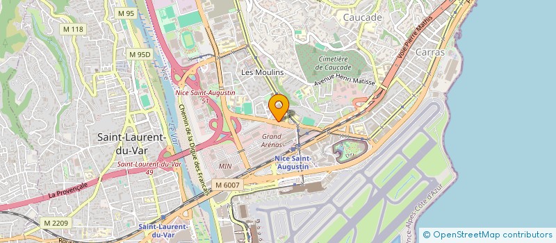 localisation de l'entreprise LES 13 OR DU MARAICHER  NICE