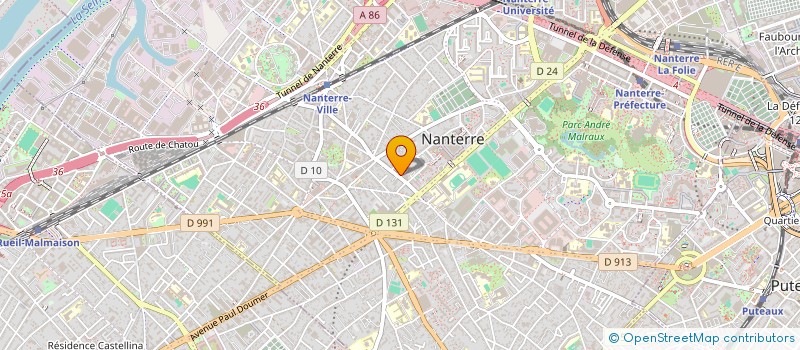 localisation de l'entreprise LES 15 VENETS  NANTERRE