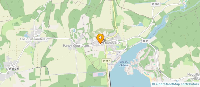 localisation de l'entreprise LES 17 DES 2 VALLEES à CHAMOUILLE
