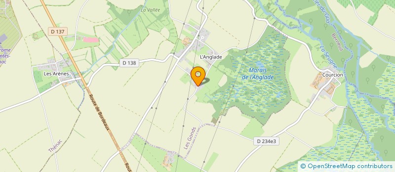 localisation de l'entreprise LES 17 LAURIERS  LES GONDS