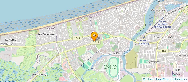 localisation de l'entreprise LES 17 TULIPES à CABOURG