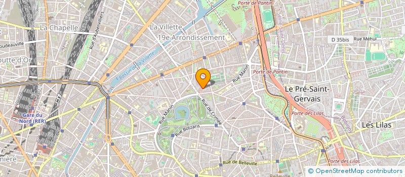 localisation de l'entreprise LES 19EME RUGISSANTS  PARIS