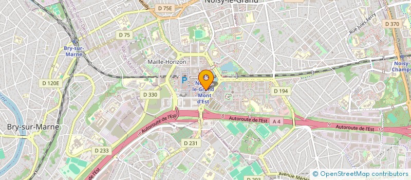 localisation de l'entreprise LES 1PROBABLES  NOISY-LE-GRAND