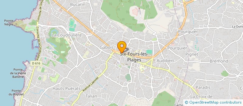 localisation de l'entreprise LES 2 A à SIX-FOURS-LES-PLAGES