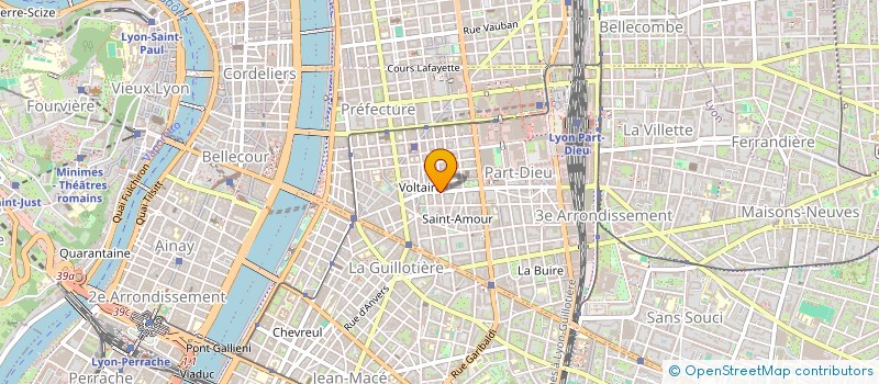 localisation de l'entreprise LES 2 A  LYON