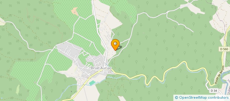 localisation de l'entreprise LES 2 A  BRUE-AURIAC