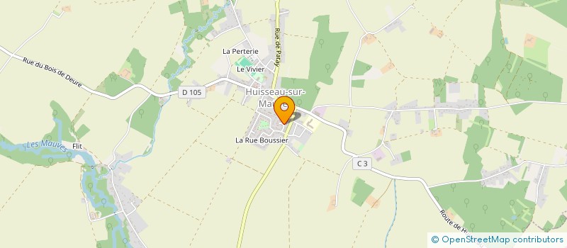localisation de l'entreprise LES 2 A à HUISSEAU-SUR-MAUVES