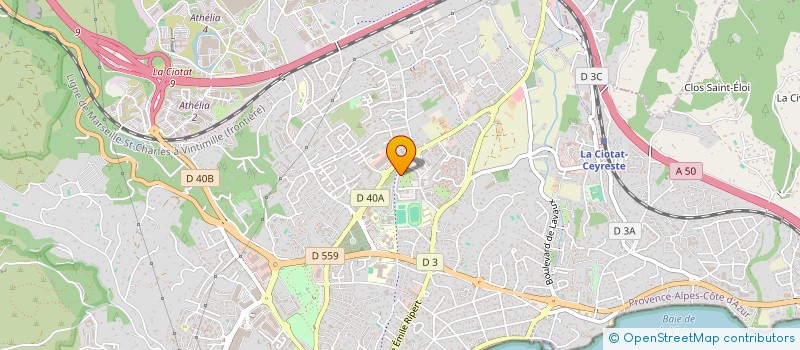 localisation de l'entreprise LES 2 A  LA CIOTAT