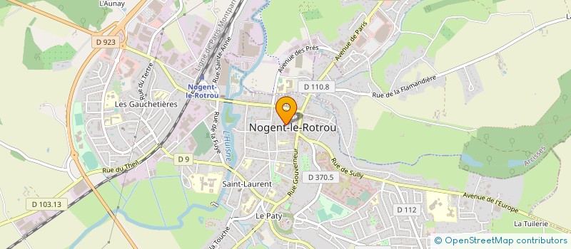 localisation de l'entreprise LES 2 AILES à NOGENT-LE-ROTROU
