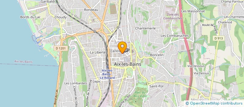 localisation de l'entreprise LES 2 ARTICHAUTS  AIX-LES-BAINS