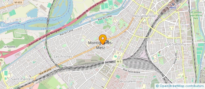 localisation de l'entreprise LES 2 AS  MONTIGNY-LES-METZ