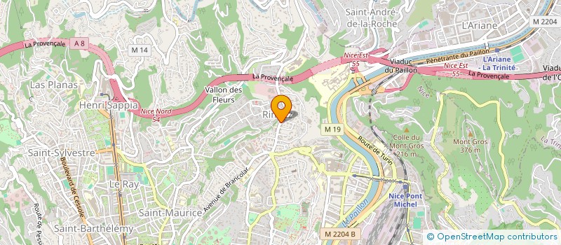 localisation de l'entreprise LES 2 AVENUES  NICE