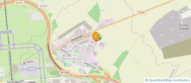 localisation de l'entreprise LES 2 B  LE MESNIL-AMELOT