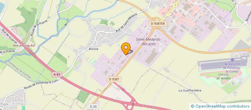 localisation de l'entreprise LES 2 B  FONTENAY-LE-COMTE