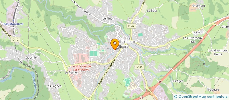 localisation de l'entreprise LES 2 B  MONISTROL-SUR-LOIRE