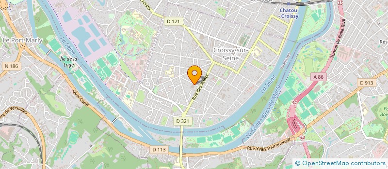 localisation de l'entreprise LES 2 B  CROISSY-SUR-SEINE