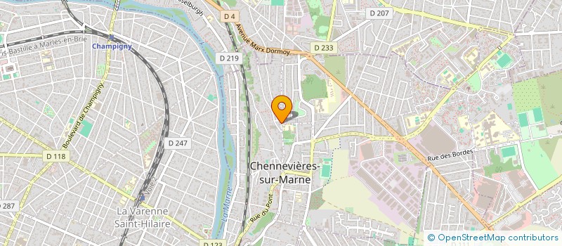 localisation de l'entreprise LES 2 B  CHENNEVIERES-SUR-MARNE