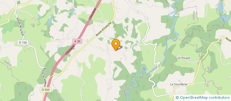 localisation de l'entreprise LES 2 C  USSAC