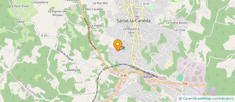 localisation de l'entreprise LES 2 C BOULAINVILLIERS à SARLAT-LA-CANEDA
