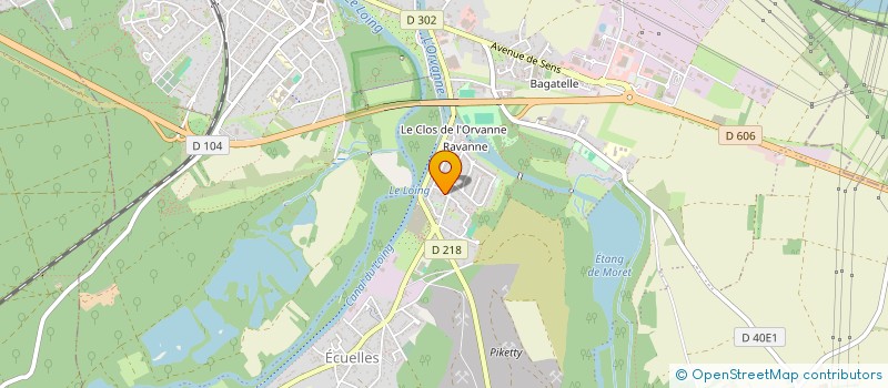 localisation de l'entreprise LES 2 C SARL  MORET-LOING-ET-ORVANNE