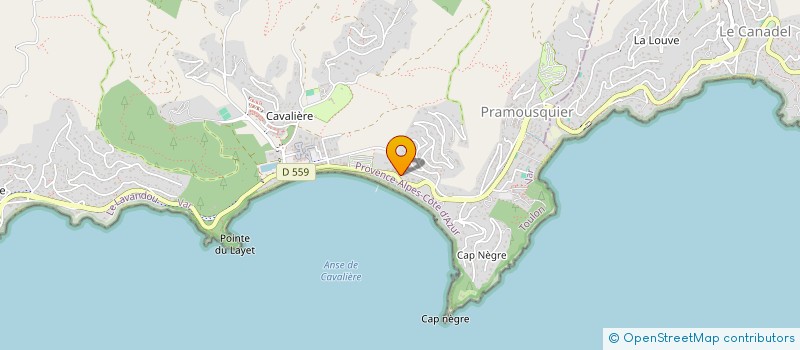 localisation de l'entreprise LES 2 CAL à LE LAVANDOU