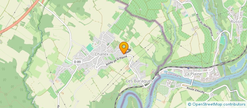 localisation de l'entreprise LES 2 CHARDONS à CHALLEX
